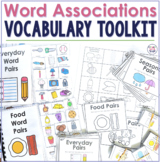 Word Associations Vocabulary Activities for Speech Therapy