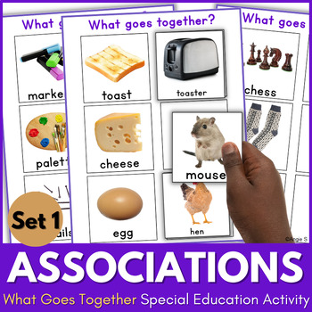 Preview of Word Associations Speech Therapy What Goes Together Sped Autism Pictures Set 1