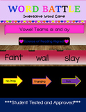 Word Battle Vowel Teams ai and ay Word Game