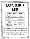Word, Build, Write Activity {Literacy Centers}