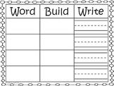 Word-Build-Write Mat - include Kindergarten Sight Word Cards