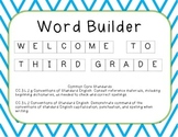 Word Builder - Welcome to ________ Grade!