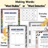 Making Words SPRING (Word Detectives/Word Builder)