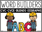 Word Builders (CVC, CVCE, Digraphs, Blends)