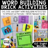 Word Building Activities: Sight Words, CVC, and CVCE (Usin