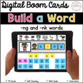 Word Building DIGITAL Boom Cards: -ng and -nk words