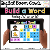 SoR Word Building Digital Boom Cards: Ending /k/ Sound CK or K