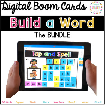 Preview of Word Building Digital Boom Cards: Growing BUNDLE