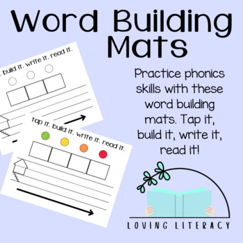 Preview of Word Building Mats for Phonics Instruction
