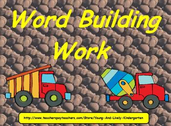 Preview of Word Building Work for Promethean Board