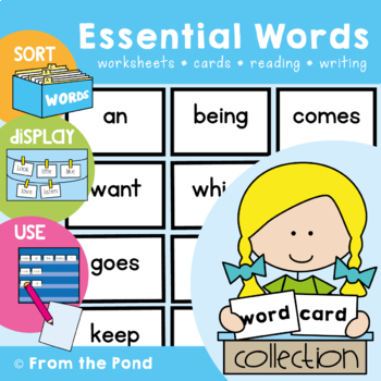 Sight Word Wall Cards and Flashcards by From the Pond | TPT