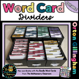 Word Card Dividers
