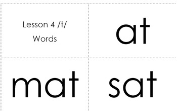 Preview of Word Cards Lesson 1-20