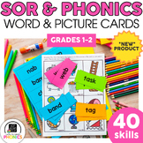 Word Cards and Picture Cards for Phonics Games and Activities
