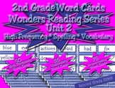 Word Cards for Unit 2 Wonders Reading Series 2nd Grade
