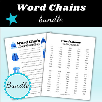 Preview of Word Chains Science of Reading Year Long Growing Bundle