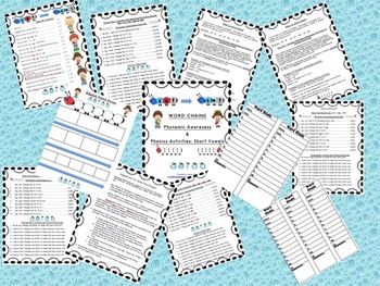 Preview of Word Chains: Phonemic Awareness Exercises with Connected Phonics Activities