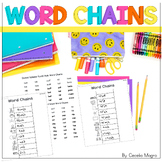 Word Chains Phonics Practice Word Ladders Science of Readi