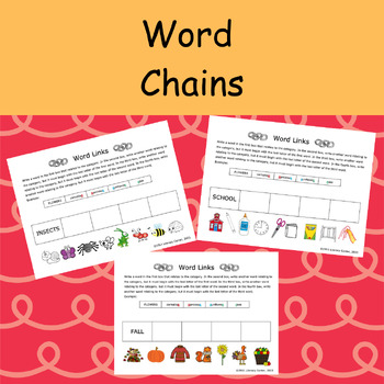 Preview of Word Chains, Word Links