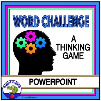 Preview of Word Challenge PowerPoint Game - Fun Critical Thinking