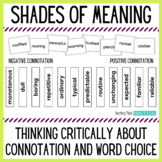 Connotation & Denotation: Word Choice & Shades of Meaning 