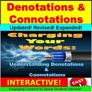 Preview of Word Choice PowerPoint, Google Slides:  Connotations and Denotations