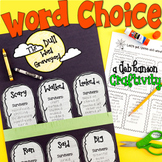 Word Choice Halloween Craftivity: The Dull Word Graveyard