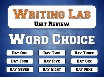Preview of Word Choice - Writing Lab BUNDLE