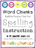Word Chunks Poster Set 1 for Spelling & Phonics Instruction