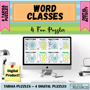 Preview of Word Classes Digital English Tarsia Puzzles