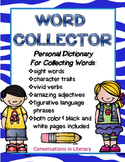 Personal Dictionary Word Collector Distance Learning