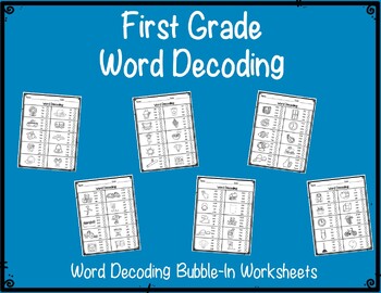 First Grade Word Decoding Practice Worksheets or Assessments | TpT