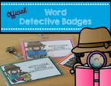 Word Detective Badges for Reading Workshop