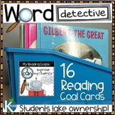 Word Detective Reading Strategy Goal Cards