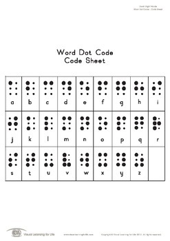 Dot Dot Dot Dress Code Word Dot Code  3rd Grade  By Visual Learning For Life
