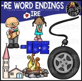 Word Endings –IRE Clip Art Bundle {Educlips Clipart}