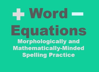 Preview of Word Equations