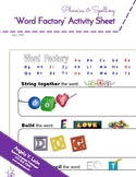 Word-Factory Activity Sheet (Back-to-School Phonics & Spel