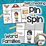 Word Families - Self-Checking Reading Centers - CVC Words