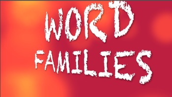 Preview of Word Families ACK