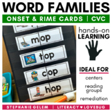 Word Families Activities CVC Short Vowels Onset and Rime Cards