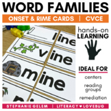 Word Families Activities CVCe Long Vowels Onset and Rime Cards