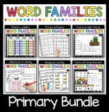 Word Families BUNDLE Kindergarten First Grade Phonics Decodables Short Vowel