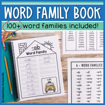 Preview of Word Families Book
