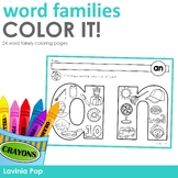 Word Families Color It!