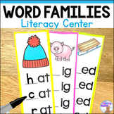 Word Families Activity - Short and Long Vowel Strips - Kin