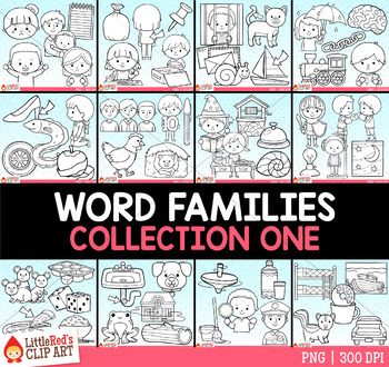 Word Family Clip Art Bundle 1 by LittleRed | Teachers Pay Teachers