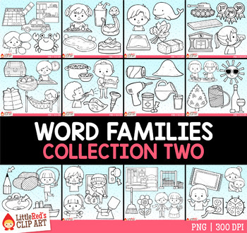 Word Family Clip Art Bundle 2 by LittleRed | Teachers Pay Teachers