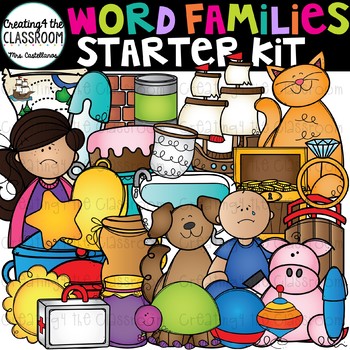 Word Families Clip Art Starter Kit {Word Family Clip Art}