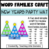 Word Families Craft | New Years Party Hat